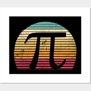 Retro Vintage Funny Pi Day Math Lover Gift Posters and Art